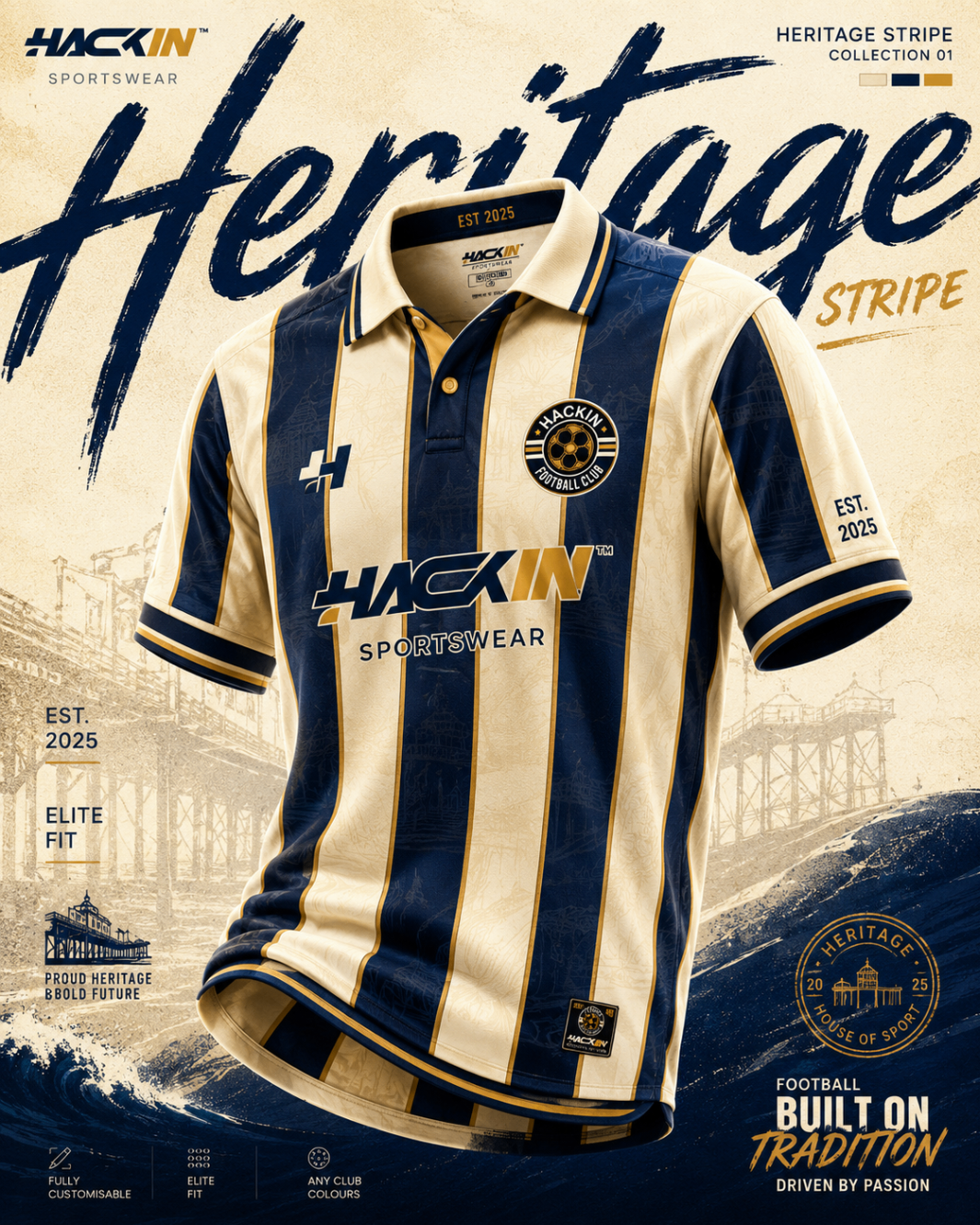 Heritage Stripe 1 kit collection poster