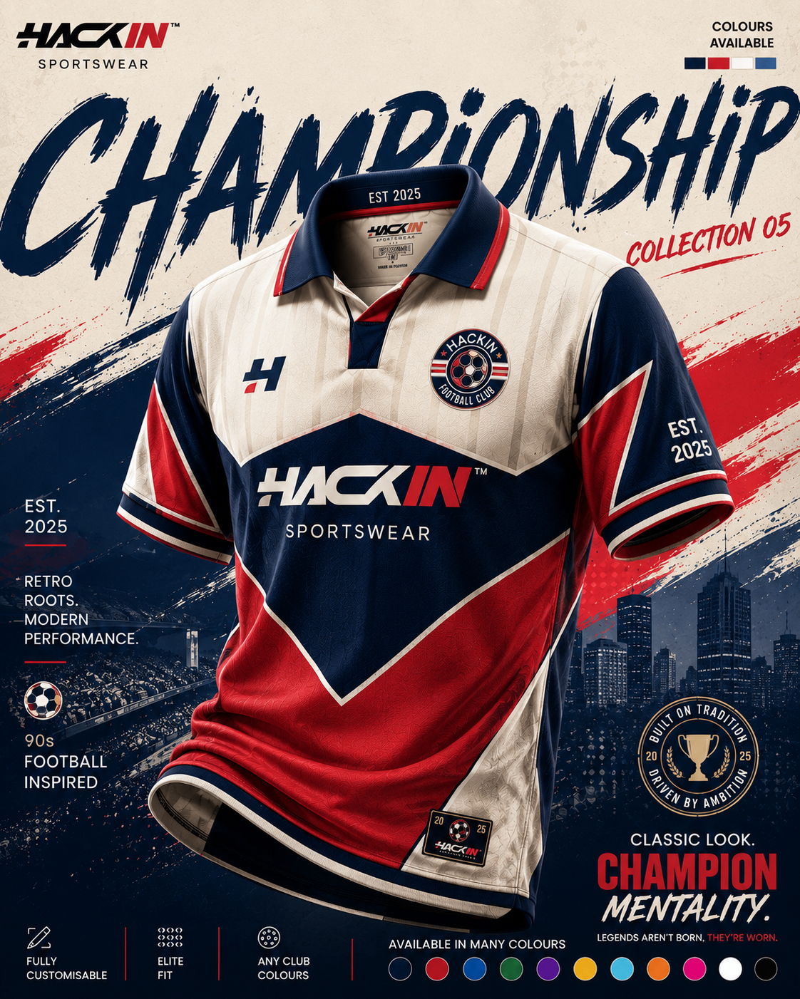 Championship 5 kit collection poster