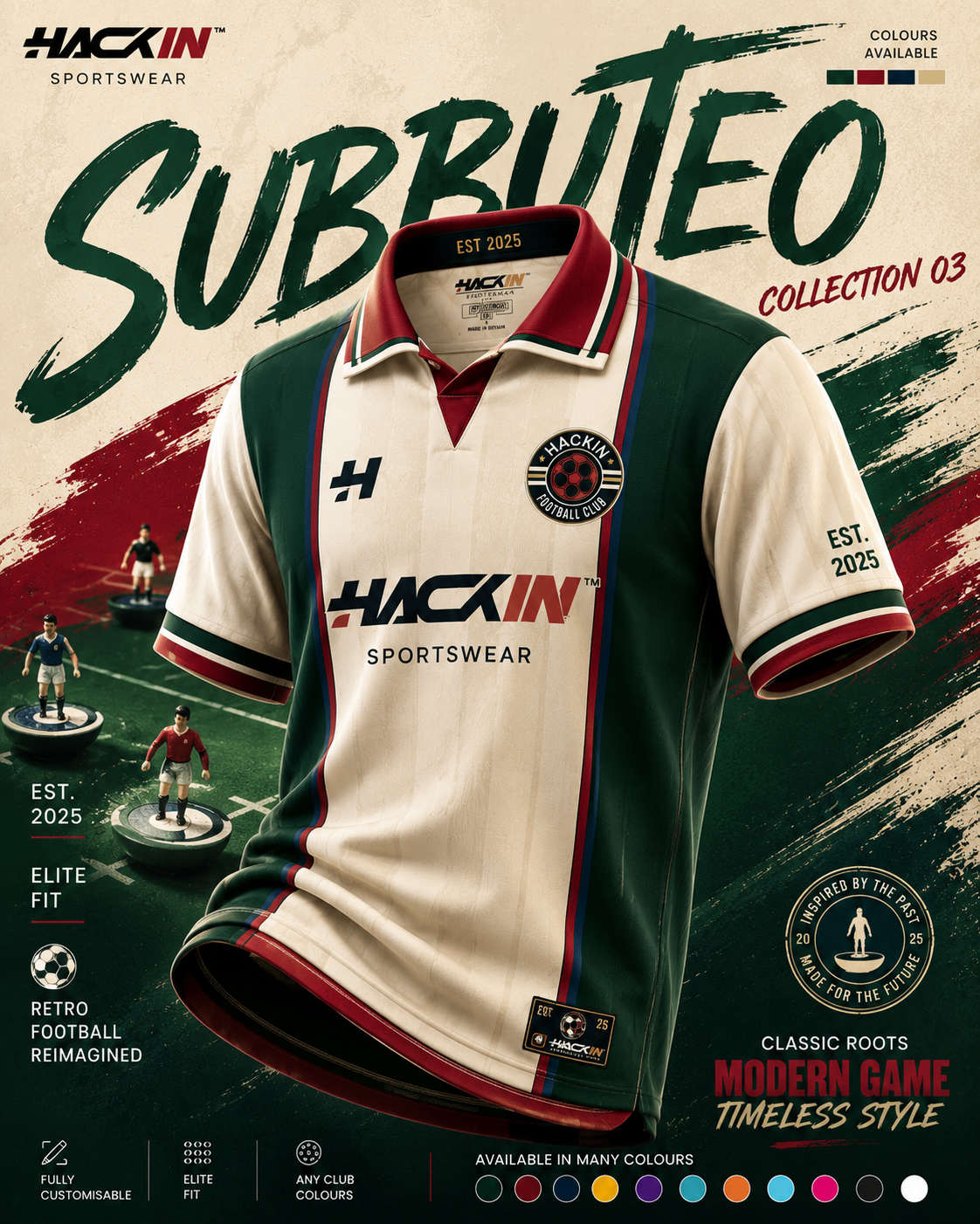 Subbuteo 3 kit collection poster