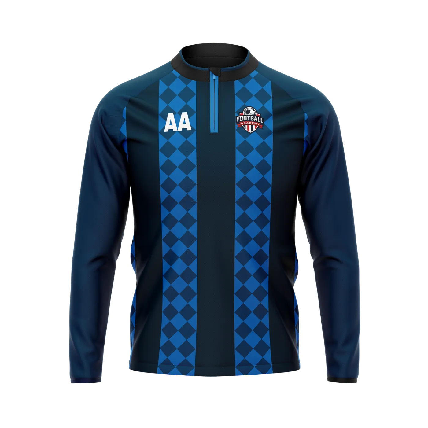 Custom hockey club quarter-zip midlayer by Hackin Sportswear